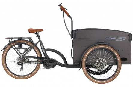 E-CARGO Vogue Journey+ 7 26"-24"/48cm/Matt-Black-Brown/36V 14.5Ah 522Wh ANANDA LCD