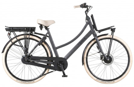 E-Bike TOMOS EB 16 Dames 28"/55cm/Antraciet-mat/Li-ion 626 Wh/Ananda FM 400/Ananda D16 LCD