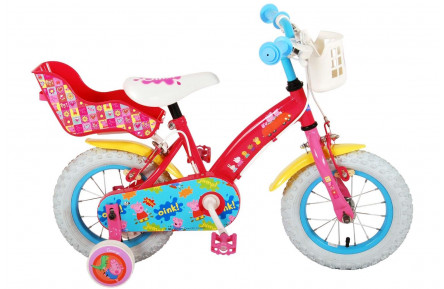 Peppa Pig Kinderfiets 12"/20 cm/Rood-Geel/81264-CH-IT