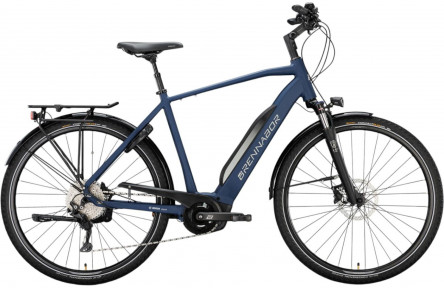 BRENNABOR Elektrische trekkingfiets T-48e 28"/52cm-M/10/oceaanblauw mat - koelgrijs mat/02502532