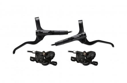 SHIMANO MT200 HYDRAULISCHE SCHIJFREMSET VOOR + ACHTER 850/2000 MM ZWART