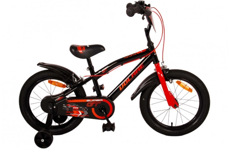 Volare Super GT Kinderfiets 16"/25.5 cm/Zwart-Rood/21785