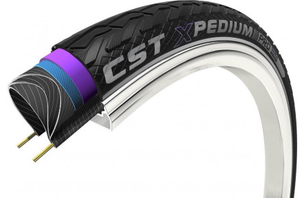 Buitenband CST Xpedium Pro 28 x 1.50"/40-622mm - zwart met reflectie