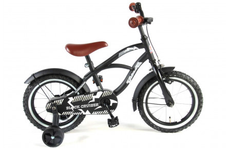 Volare Black Cruiser Kinderfiets 14"/23 cm/Zwart/41401