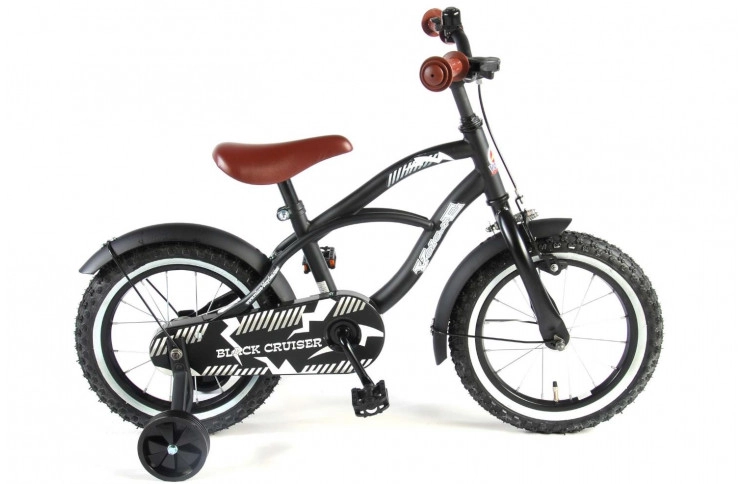 Volare Black Cruiser Kinderfiets 14"/23 cm/Zwart/41401