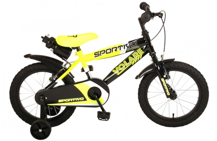 Volare Sportivo Children's Bicycle 16"/26 cm/Black-Yellow/2065