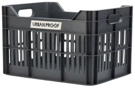 Recycled Bike Crate Urban Proof Click 30 Liters - Ash Grey
