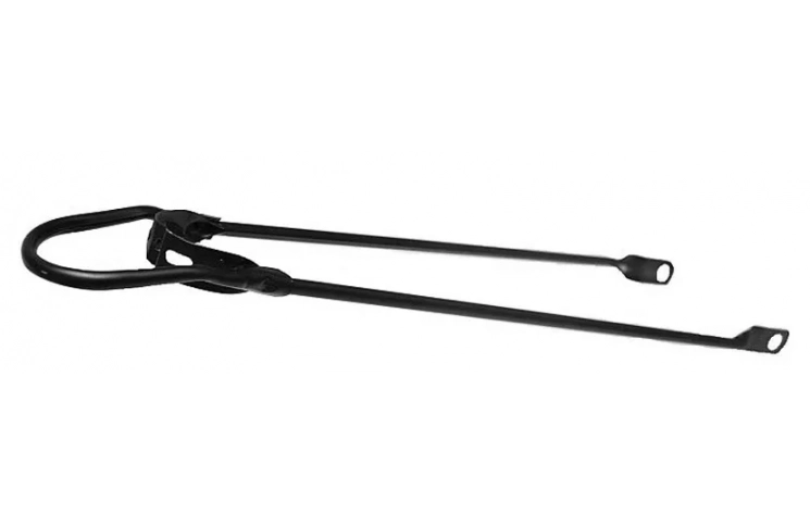 Fender bar 28", matt black at the rear, intended for transport bicycles, among other things