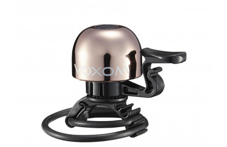 Voxom Bicycle Bell Kl15 22,2-31,8mm, O-Ring, rosé-gold