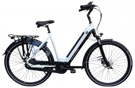 AVALON E-Motive Premium 28"/58cm/Ijsblauw-zwart/540Wh 36V 15Ah/BAFANG M210