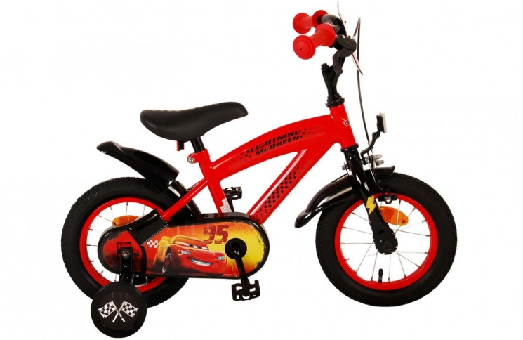 Disney Cars Kinderfiets 12"/21.5 cm/Rood-Zwart/21293-SACB