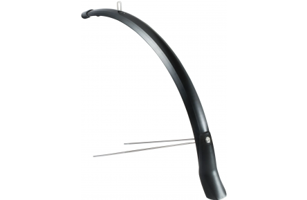 Voorspatbord Eurofender Snello 28" x 51 mm - mat zwart