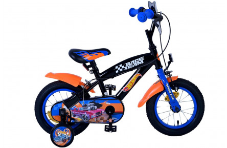 Hot Wheels Kinderfiets 12"/21.5 cm/Oranje-Blauw-Zwart/31257-SAFW