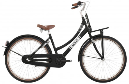 BFN meisjesfiets Load 24" 3v remnaaf mat zwart, FK0061