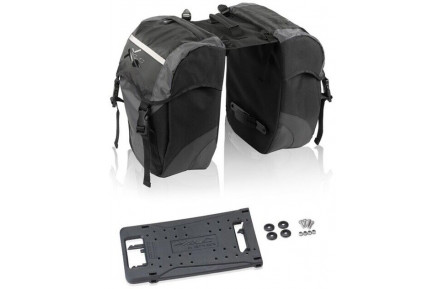 Double bicycle bag XLC Carrymore, black