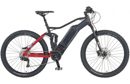 Elektrische fiets 27.5 Prophete Graveler e9000 Disc, SportDrive, 672Wh DT, zwart-rood