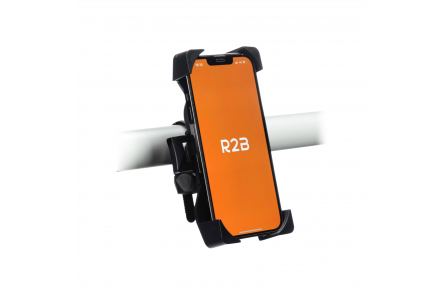 R2B Telephone holder Gouda black, suitable for all telephones from 4 to 7.5 inches (hanging packaging)
