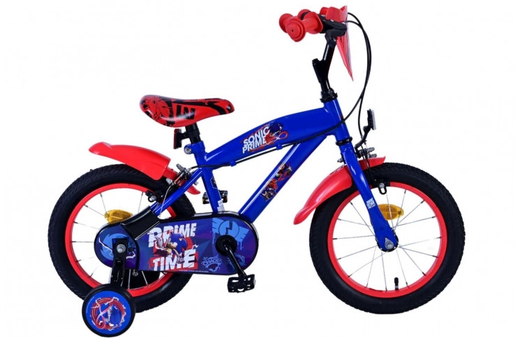 Sonic Prime Kinderfiets 14"/23 cm/Blauw-Rood/31459-SAFW