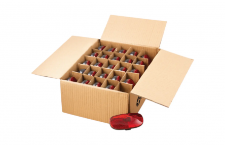 SPANNINGA DUXO XB ACHTERLICHT BATTERIJ AAN/UIT VERSTELBAAR 50/80 MM WP DOOS 25 STUKS