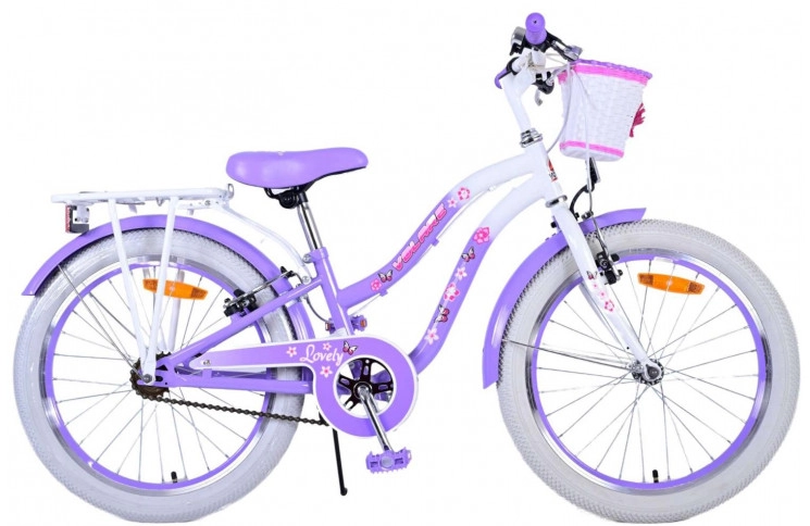 Volare Lovely Kinderfiets 20"/26.5 cm/Paars-Wit/22124