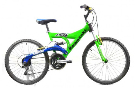 Jongensfiets Kawasaki MX 24 24" XS groenblauw