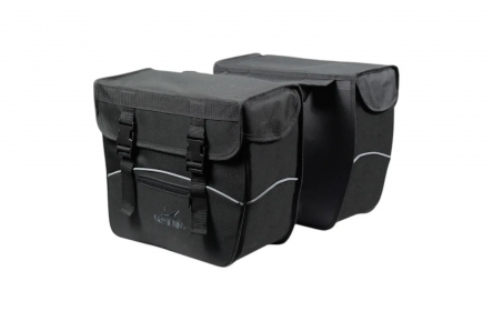 Dubbele fietstas Greenlands 34 liter 35 x 31 x 16 cm (2x) - zwart