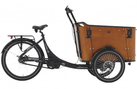 E-CARGO Vogue Superior Deluxe 8 26"-20"/50cm/Matt-Black-Brown/36V 15Ah 540Wh Ananda M81 LCD