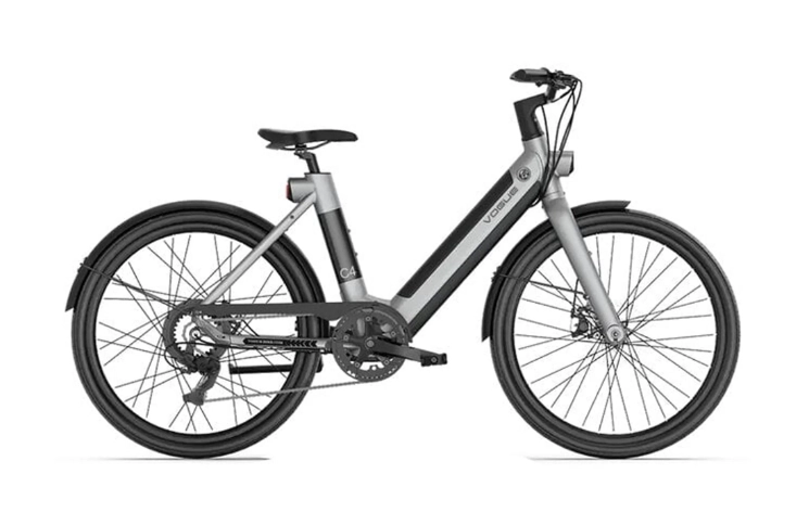 VOGUE E-BIKE, C4 LADY, 7DR SHIMANO, GRAVITY GREY (9,6AH,36V, 345,6 Wh), KLEUR LCD 1000800 -ACCU C4