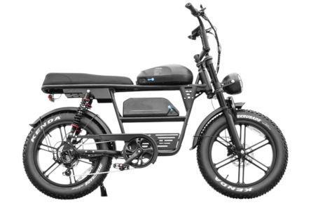 QM EB30 Double Battery - Black - Electric Fat Bike