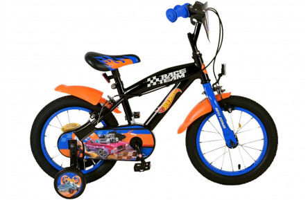 Hot Wheels Kinderfiets 14"/23 cm/Oranje-Blauw-Zwart/31457-SAFW