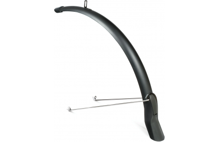 Voorspatbord Eurofender Scatto 28" x 51 mm - mat zwart