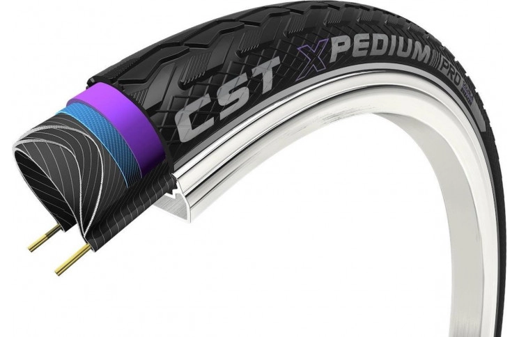 Buitenband CST Xpedium Pro 28 x 1.75"/47-622mm - zwart met reflectie