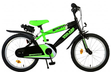 Volare Sportivo Children's Bike 18"/28 cm/Black-Green/2071