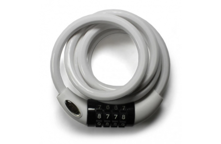 Code lock Squire Combination Cable Lock & Bracket 1800 mm white