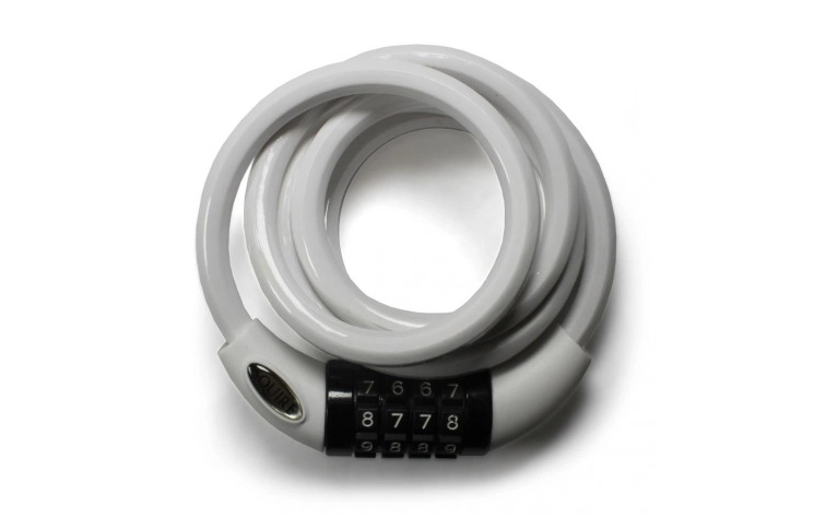 Code lock Squire Combination Cable Lock & Bracket 1800 mm white