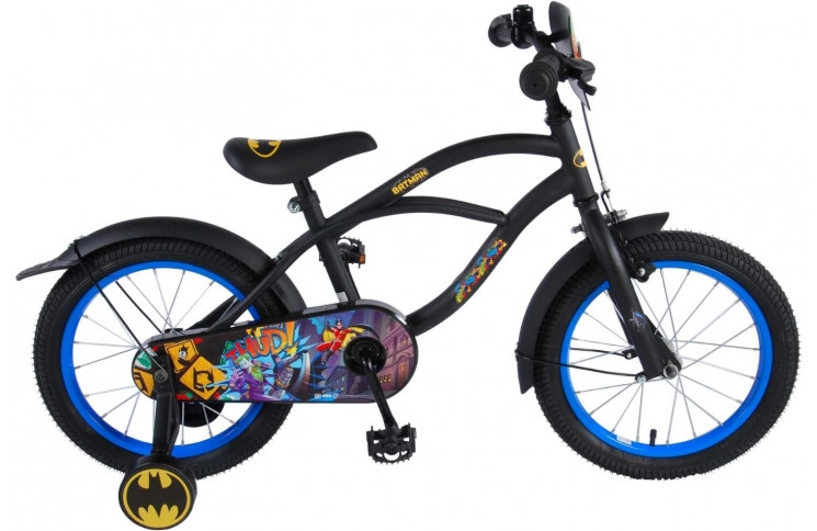 Batman Kinderfiets 16"/25 cm/Zwart/81634