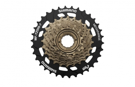 Shimano TZ500 7-speed Freewheel 14-34T 7V - Zwart/Goud