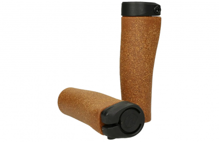 Handle grip set Herrmans Clik Original DD37 123/90 mm - cork brown