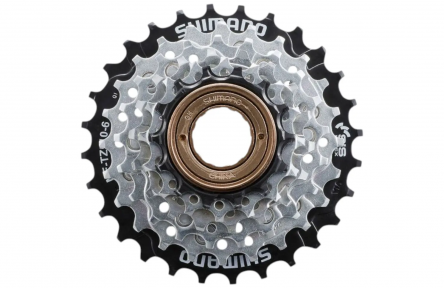 Freewheel 6 speed Shimano MF-TZ510 14-28T - Silver
