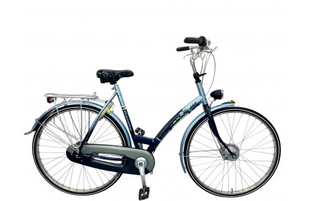 Damesfiets Gazelle J4F W/st/blauw/28/stad/f57
