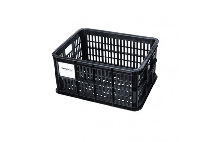 FE2401D fietskrat zwart 25L Basil