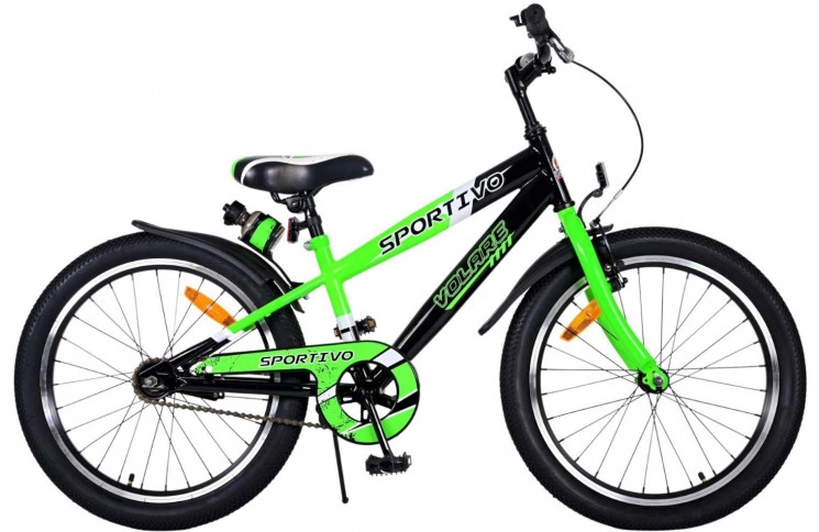 Volare Sportivo Kinderfiets 20"/28 cm/Zwart-Groen/22114