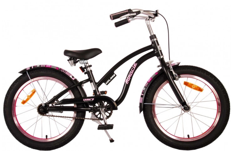 Volare Miracle Cruiser Kinderfiets 18"/24 cm/Mat zwart/21887