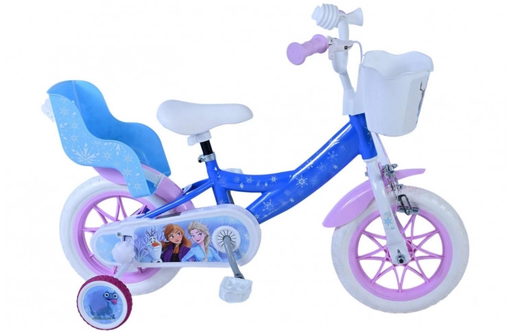 Disney Frozen Kinderfiets 12"/18 cm/Blauw-Paars/21114-DR