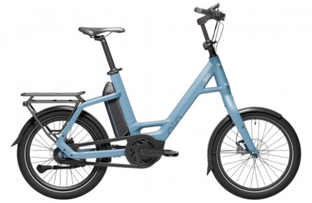 QiO Elektrische compactfiets "Compact AP-8" (#1) unisex, 20", retro blue matt, 8-traps SHIMANO "Nexus" neutrale versnelling, 48 cm /02652208