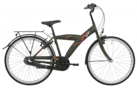 BFN jongensfiets Urban 24" 3v mat donkergroen