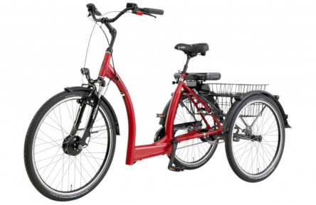 Pfautec Vida FM - robijnrood metallic - elektrische driewieler