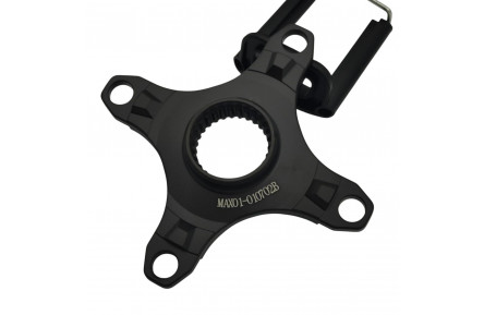 BAFANG Spider M400 chainwheel FOUR ARMS,W/NUT, Single Speed Alloy, BCD 104MM