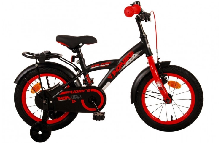 Volare Thombike Kinderfiets 14"/22 cm/Zwart-Rood/21372