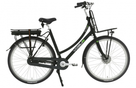 E-BIKE VOGUE ELITE, 3SP SHIMANO, 57CM, MAT-ZWART-ZWART AKM MOTOR BLACK (13AH,36V, 468 Wh), UART (1000415) KLEUR LCD